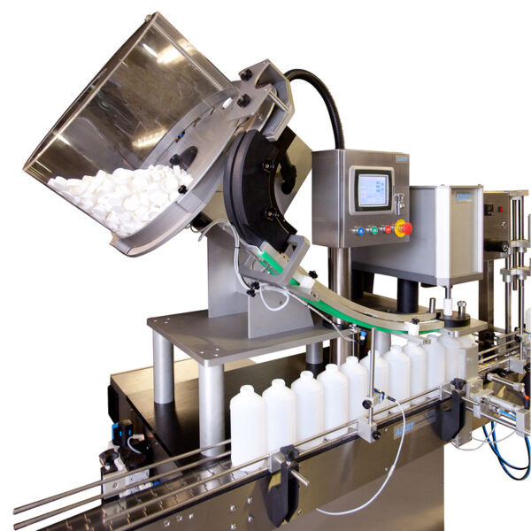 How do cap tightening machines work?