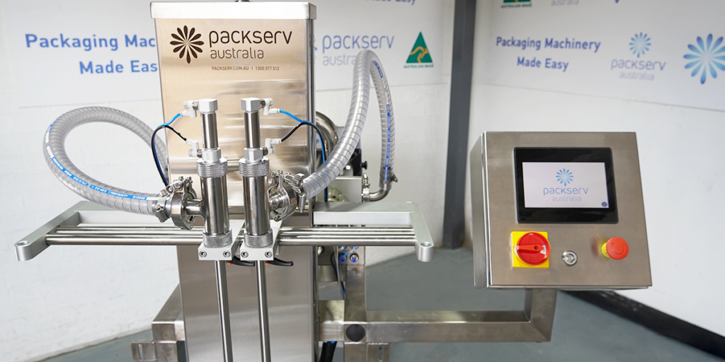 PLC Twin-Head Filler Designed - Packserv Australia